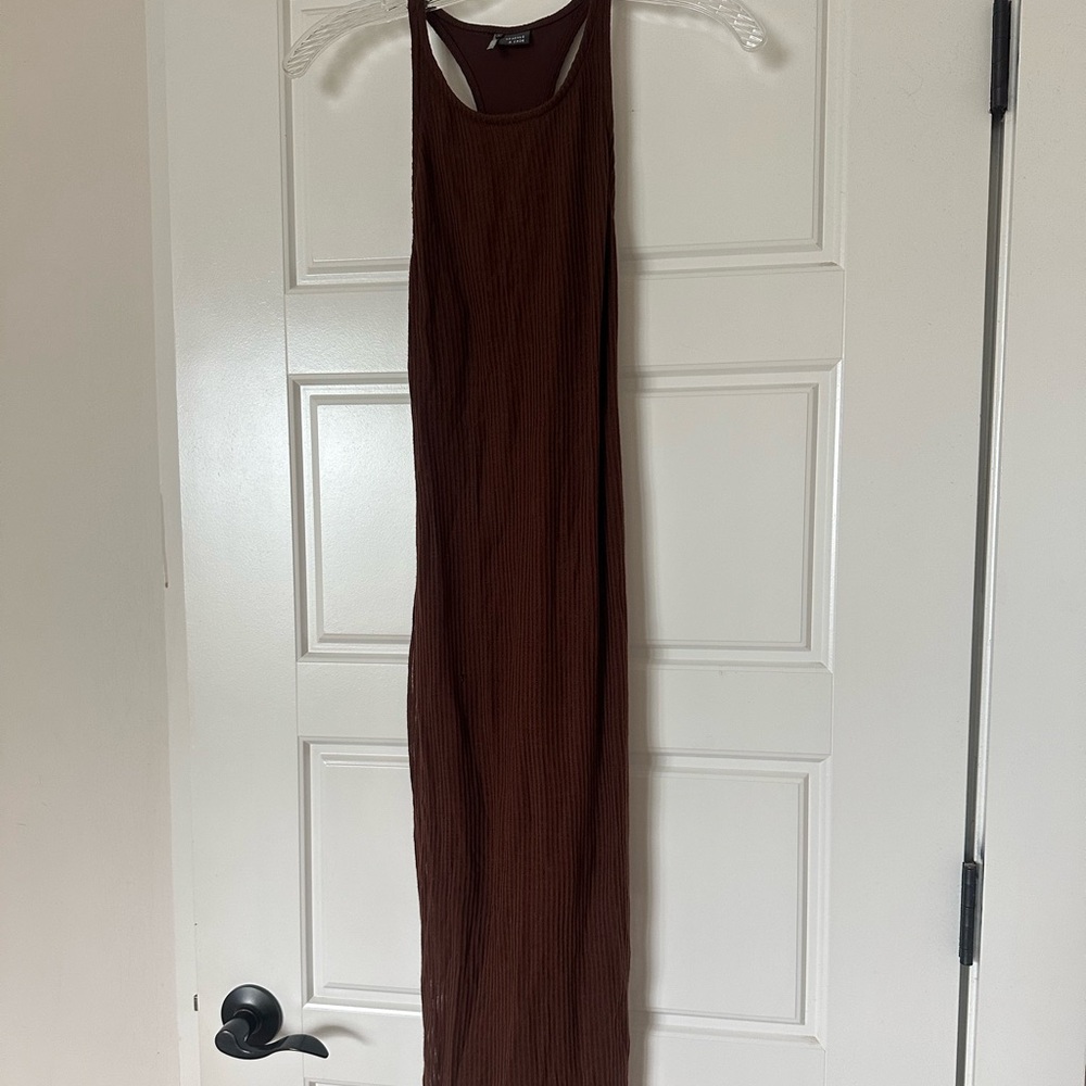 Brown bodycon dress sparkle & fade